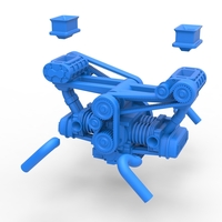 Flat 4 engine with double supercharger 1:25 - Thumbnail 15