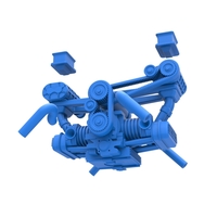 Flat 4 engine with double supercharger 1:25 - Thumbnail 16