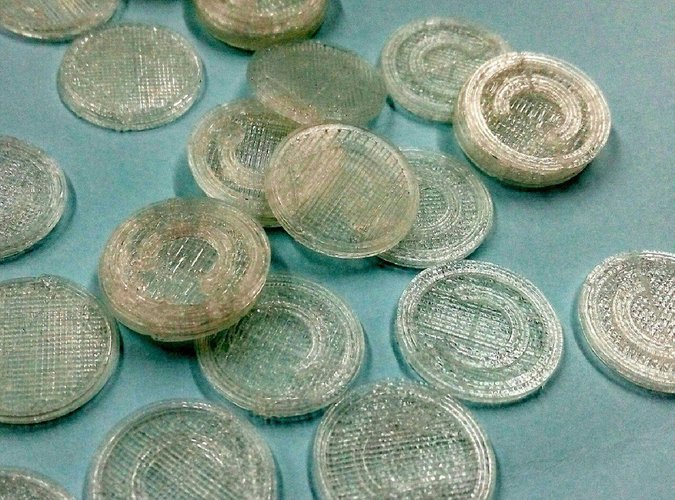 Simple Coup Coins 3D Print 53879