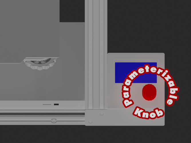 Ender 5 kurled knob 3D Print 538806