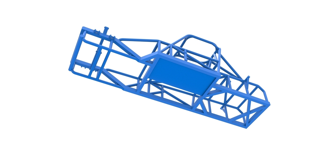 Frame of Small Block Supermodified race car 1:25 3D Print 538824