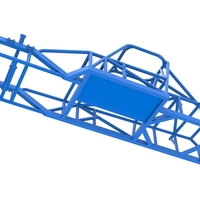Frame of Small Block Supermodified race car 1:25 - Thumbnail 3
