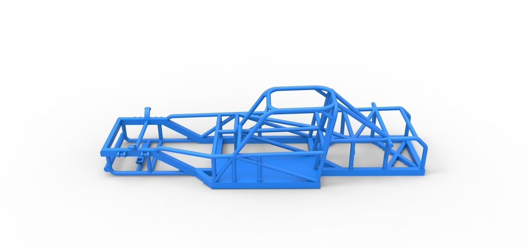 Frame of Small Block Supermodified race car 1:25 3D Print 538828