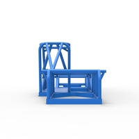 Frame of Small Block Supermodified race car 1:25 - Thumbnail 11