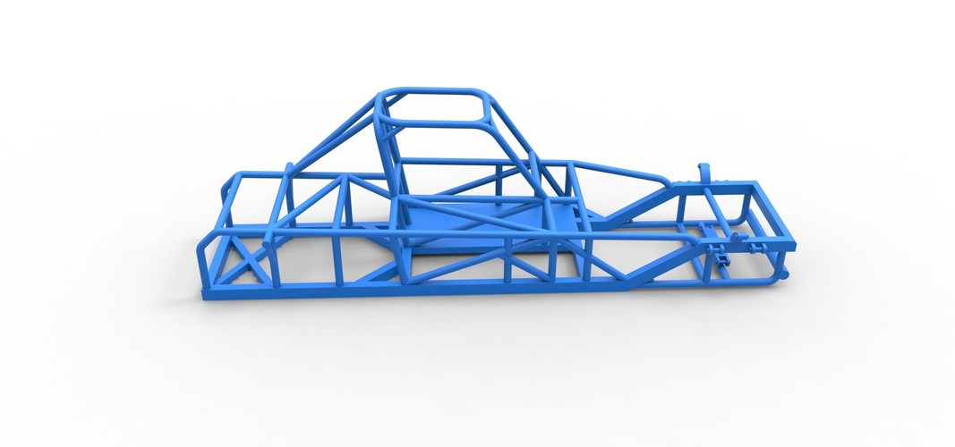 Frame of Small Block Supermodified race car 1:25 3D Print 538834