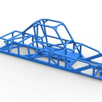 Frame of Small Block Supermodified race car 1:25 - Thumbnail 14