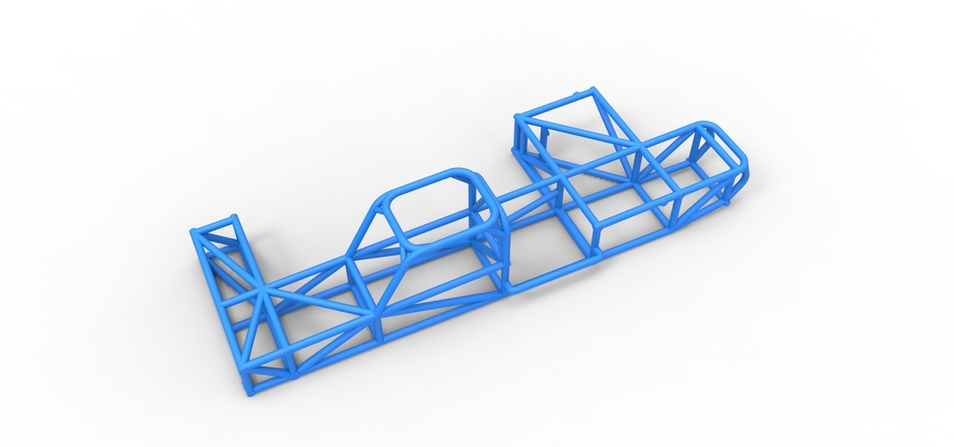 Frame of Supermodified rear engine race car 1:25 3D Print 538838