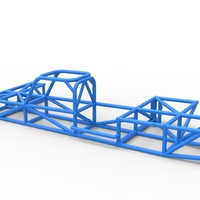 Frame of Supermodified rear engine race car 1:25 - Thumbnail 9