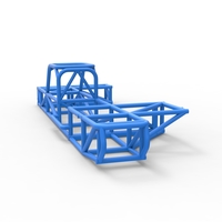 Frame of Supermodified rear engine race car 1:25 - Thumbnail 10