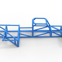 Frame of Supermodified rear engine race car 1:25 - Thumbnail 15