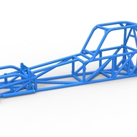 Frame of Supermodified front engine race car V1 Scale 1:25 - Thumbnail 1