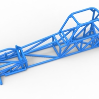 Frame of Supermodified front engine race car V1 Scale 1:25 - Thumbnail 2