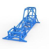 Frame of Supermodified front engine race car V1 Scale 1:25 - Thumbnail 4
