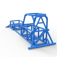 Frame of Supermodified front engine race car V1 Scale 1:25 - Thumbnail 10