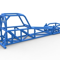 Frame of Supermodified front engine race car V1 Scale 1:25 - Thumbnail 12