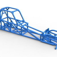 Frame of Supermodified front engine race car V1 Scale 1:25 - Thumbnail 13