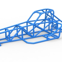 Frame of Supermodified front engine race car V2 1:25 - Thumbnail 1