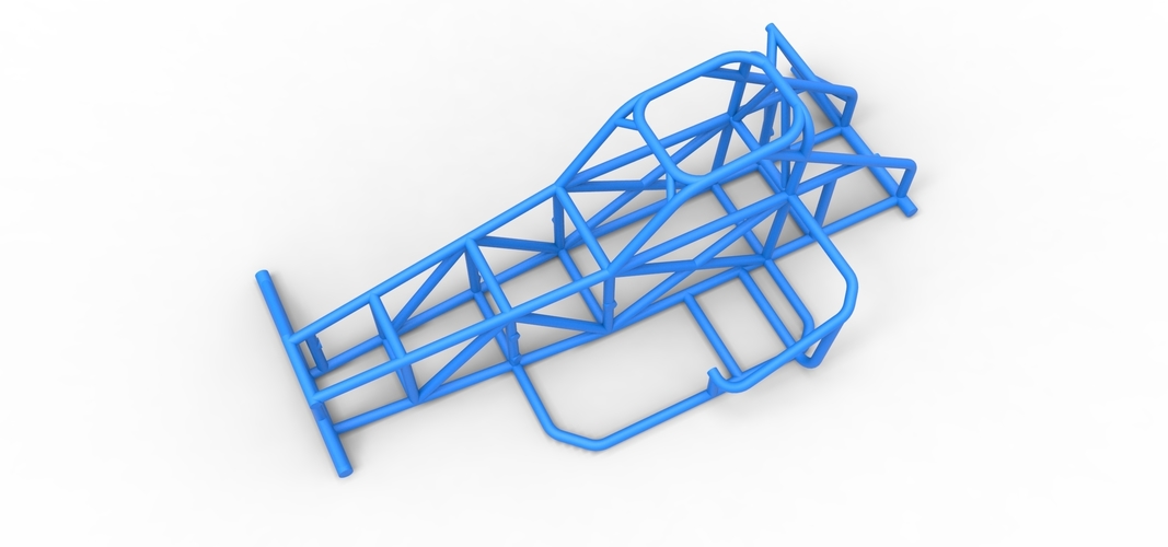 Frame of Supermodified front engine race car V2 1:25 3D Print 538884