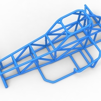 Frame of Supermodified front engine race car V2 1:25 - Thumbnail 2