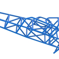 Frame of Supermodified front engine race car V2 1:25 - Thumbnail 3