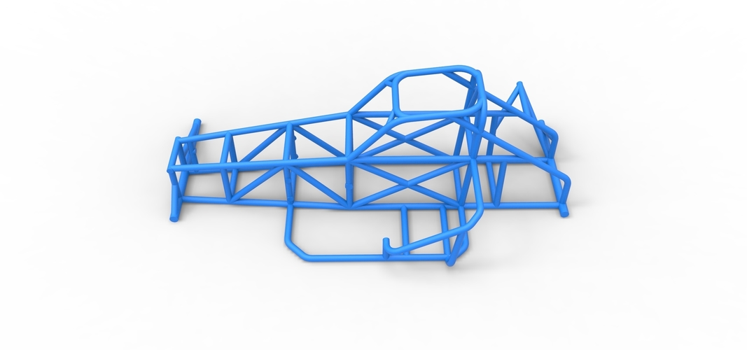 Frame of Supermodified front engine race car V2 1:25 3D Print 538889