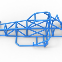 Frame of Supermodified front engine race car V2 1:25 - Thumbnail 7