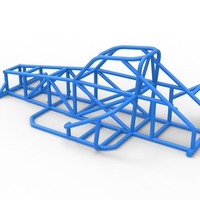 Frame of Supermodified front engine race car V2 1:25 - Thumbnail 9