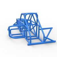 Frame of Supermodified front engine race car V2 1:25 - Thumbnail 10