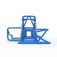 Frame of Supermodified front engine race car V2 1:25 - Thumbnail 11