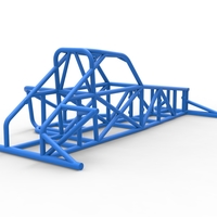 Frame of Supermodified front engine race car V2 1:25 - Thumbnail 12