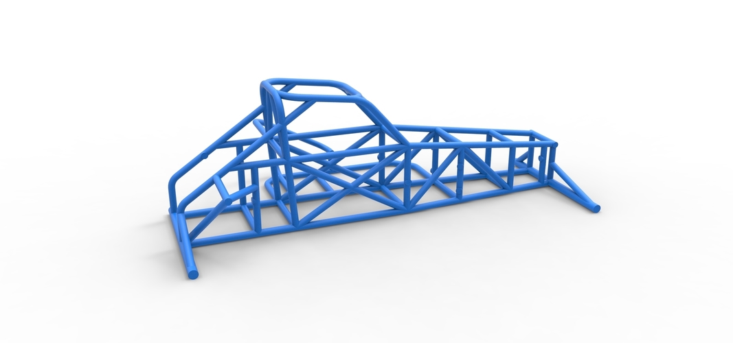 Frame of Supermodified front engine race car V2 1:25 3D Print 538895