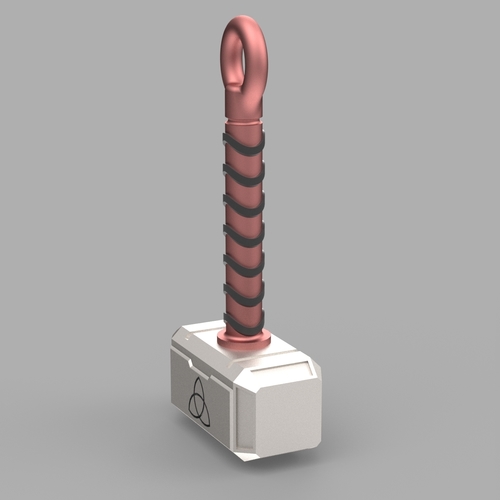 Hammer of Thor (Mjolnir) Key Chain 3D Print 538900