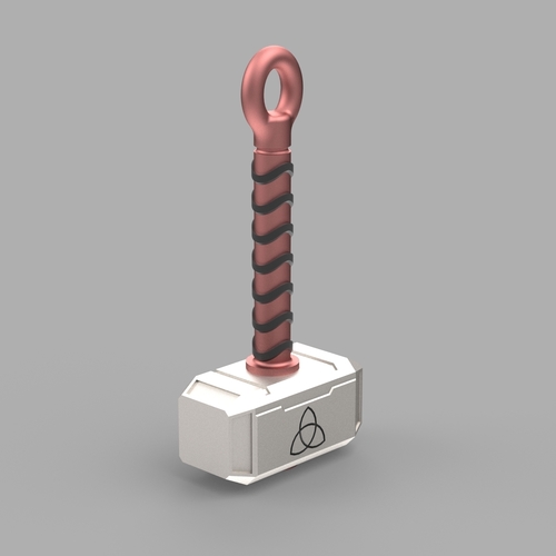 Hammer of Thor (Mjolnir) Key Chain 3D Print 538901