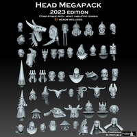 Small Heads Megapack 2023 Edition 3D Printing 538917