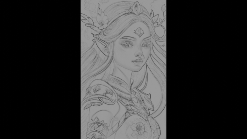 3D Warrior Girl: Striking Digital Art