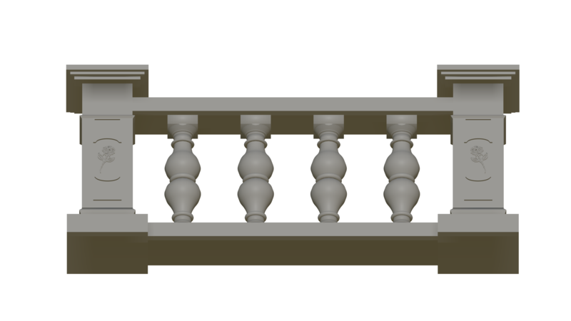 balustrade 3D