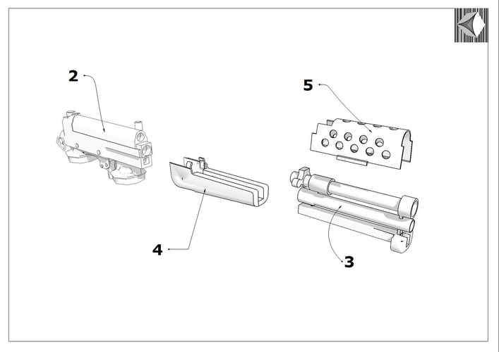 Quest 1 and 2 Rifle Mod for Oculus Magnetic Stock  3D Print 539064