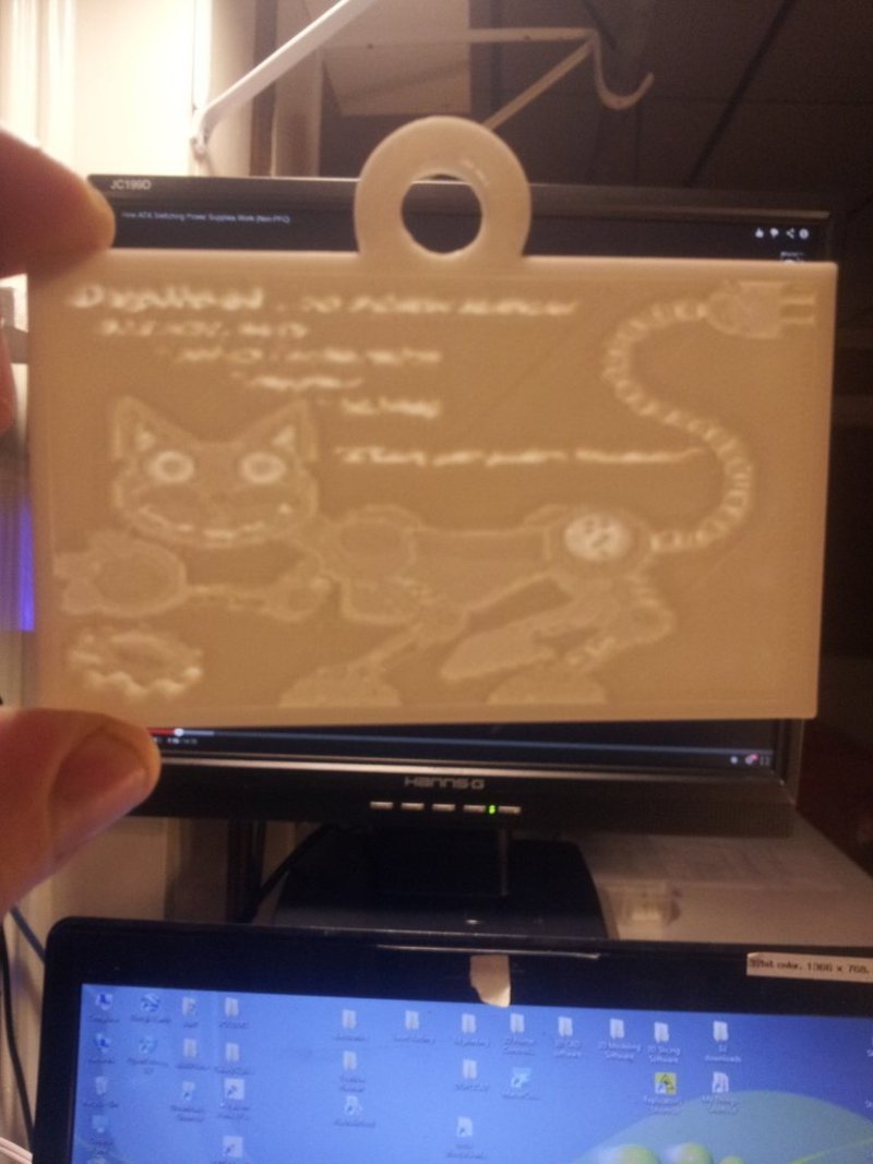 Duplicat business card_lithopane