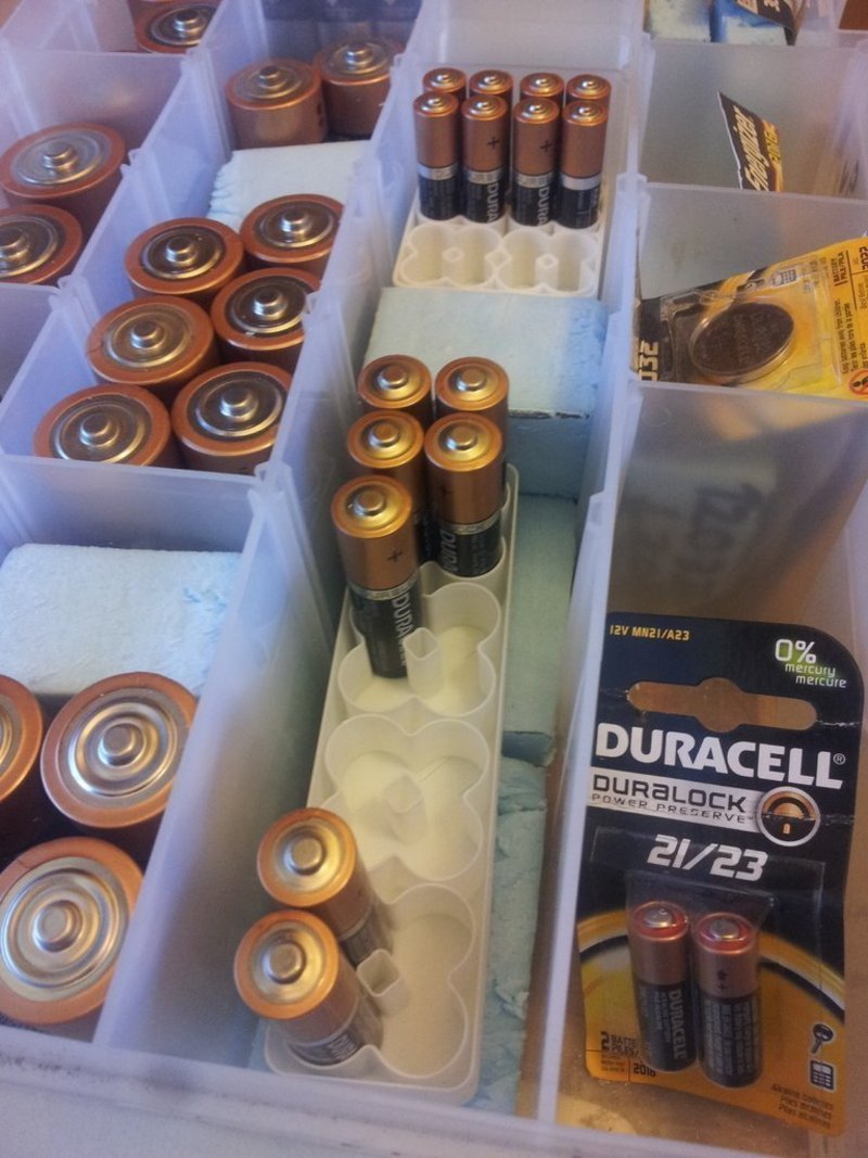 AA  battery organizer