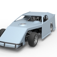 Dirt Modified stock car Scale 1:25 - Thumbnail 5