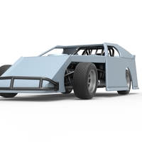 Dirt Modified stock car Scale 1:25 - Thumbnail 6