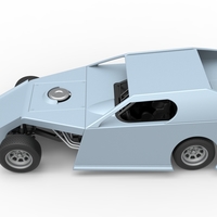 Dirt Modified stock car Scale 1:25 - Thumbnail 9