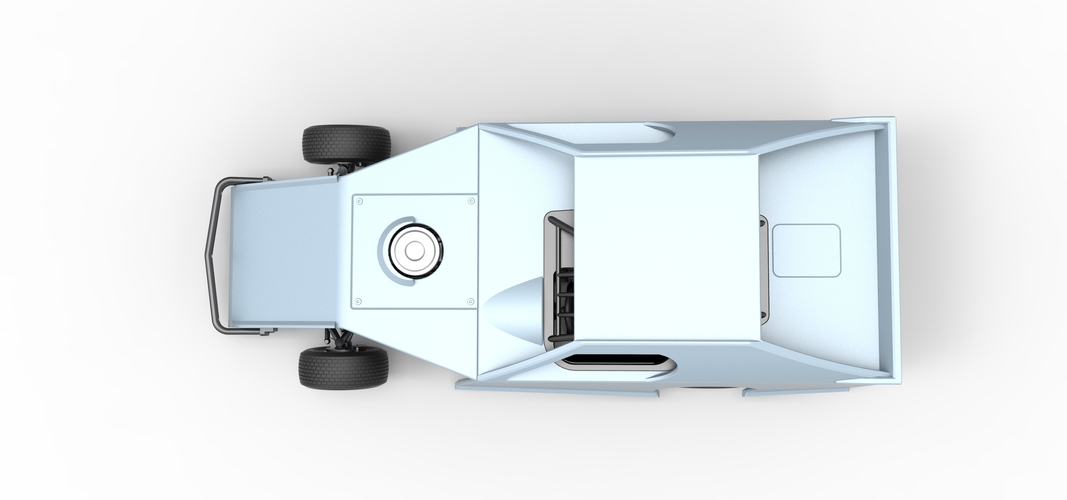Dirt Modified stock car Scale 1:25 3D Print 539168