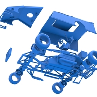 Dirt Modified stock car Scale 1:25 - Thumbnail 23