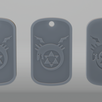 Ouroboros Dogtag Fullmetal Alchemist - Thumbnail 4