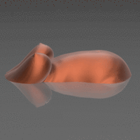 Small A pregnant woman on the water - STL 3D Printer  3D Printing 539264