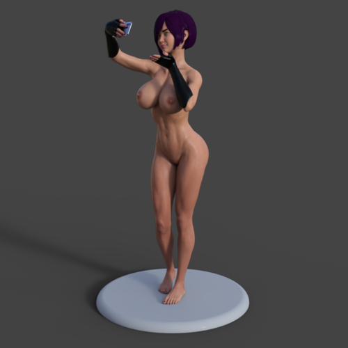 Julia takes a nude selfie for her boyfriend - STL 3D Printer