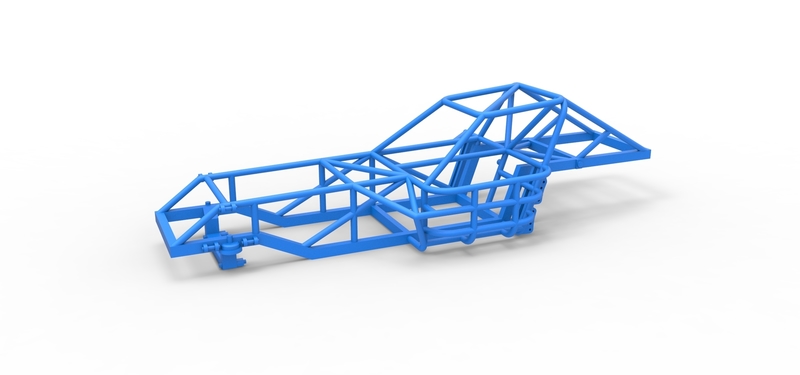 Frame of Dirt Modified stock car 1:25