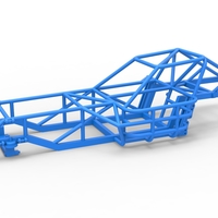 Small Frame of Dirt Modified stock car 1:25 3D Printing 539307