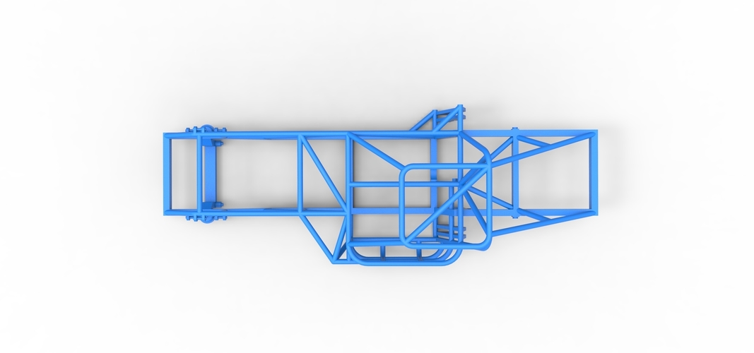 Frame of Dirt Modified stock car 1:25 3D Print 539317